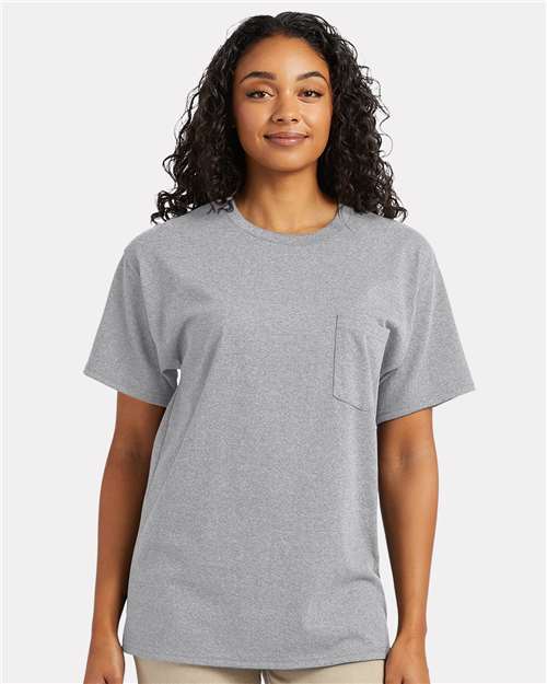 Hanes - Camiseta de bolsillo Essential-T - 5290P