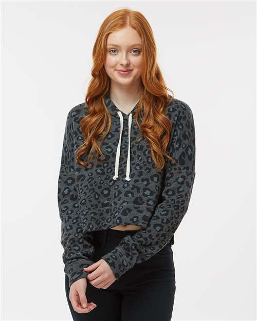 J. America - Women's Crop Hooded Sweatshirt - 8853