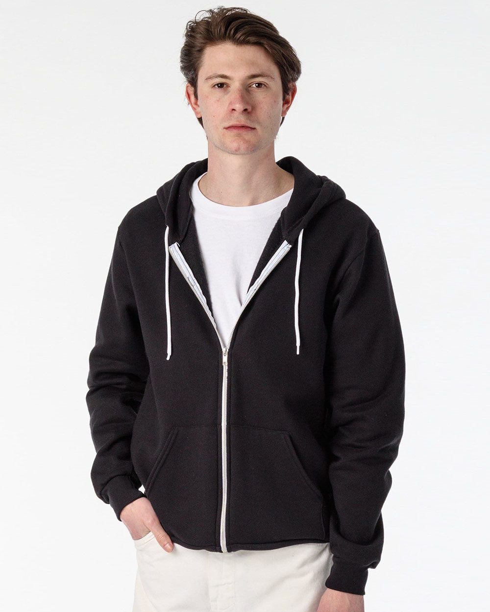 Los Angeles Apparel - Unisex USA-Made Flex Fleece Full-Zip Hooded Sweatshirt - F97