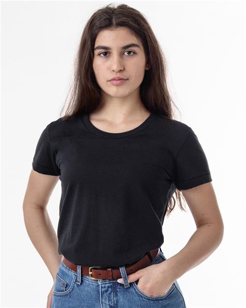 Los Angeles Apparel - Camiseta 50/50 para mujer, hecha en EE. UU. - FF3001