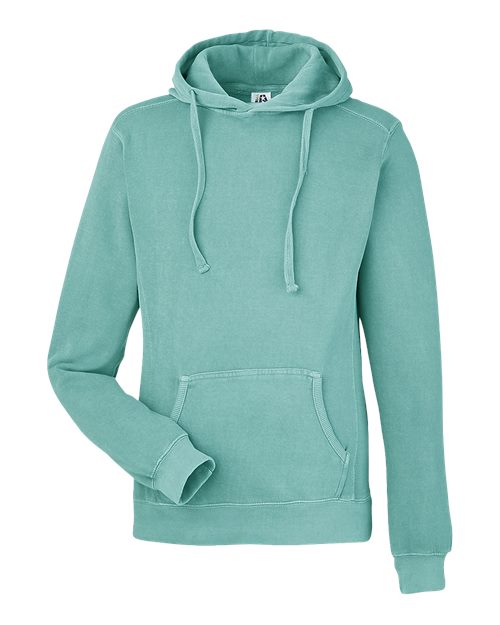 J. America - Unisex Pigment-Dyed Fleece Hooded Sweatshirt - 8730