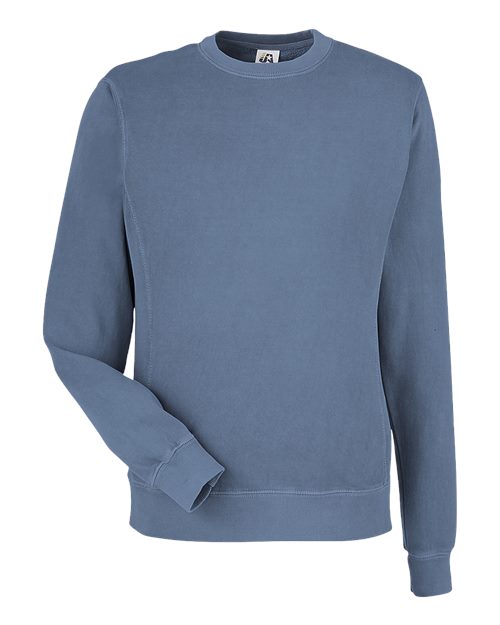 J. America - Unisex Pigment-Dyed Fleece Crewneck Sweatshirt - 8731