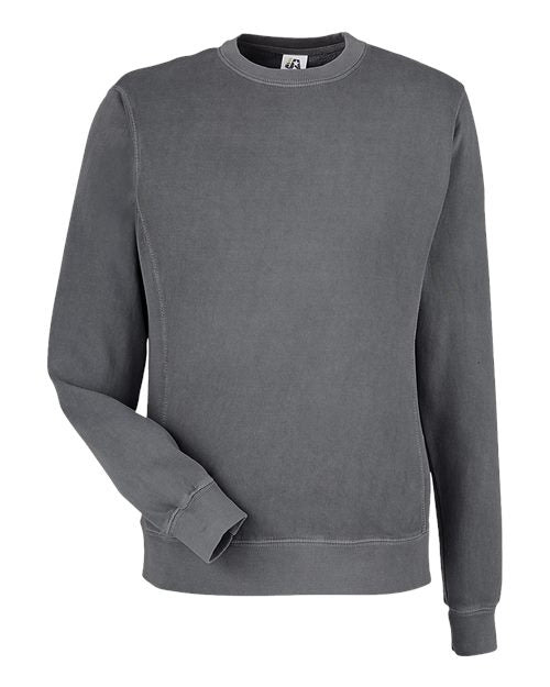 J. America - Unisex Pigment-Dyed Fleece Crewneck Sweatshirt - 8731