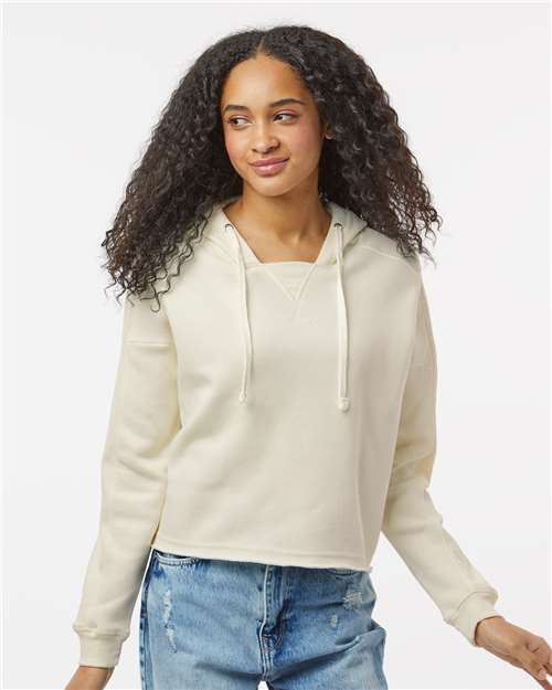 MV Sport - Women's Angel Fleece Crop Hooded Sweatshirt - W23101