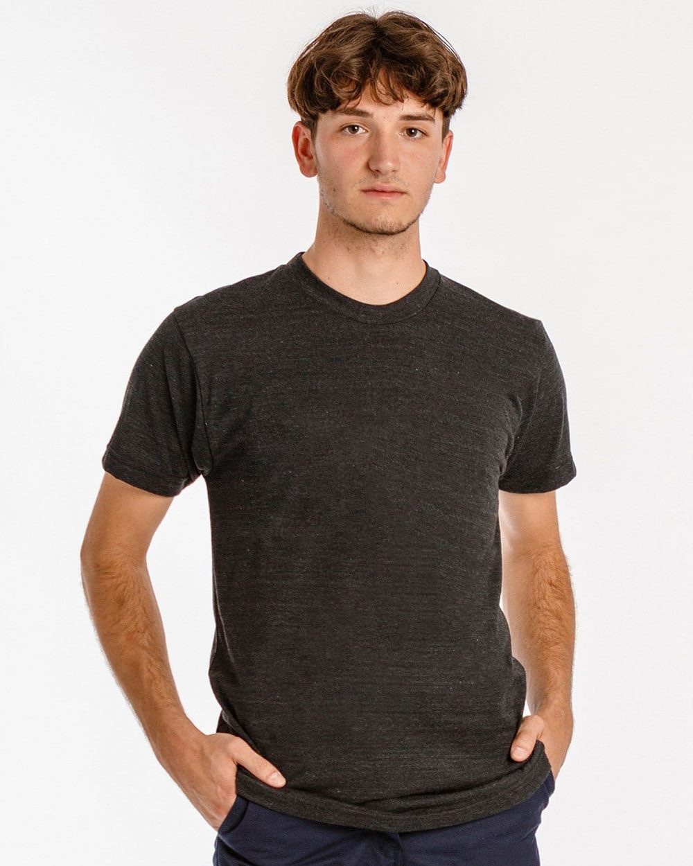 Los Angeles Apparel - Camiseta unisex de mezcla tricolor, fabricada en EE. UU. - TR01