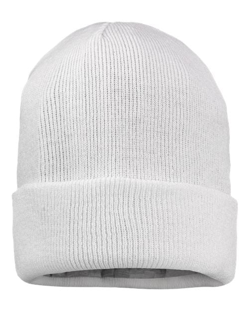 Sportsman - 12" Jersey Lined Cuffed Beanie - SP12JL