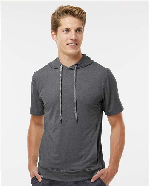 Holloway - Men's Eco Revive™ Ventura Soft Knit Short Sleeve Hooded Sweatshirt - 222505