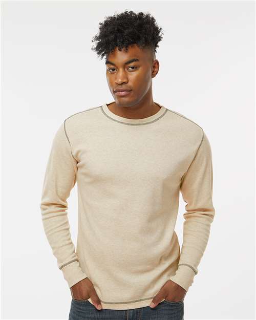 J. America - Men's Vintage Thermal Long Sleeve T-Shirt - 8238