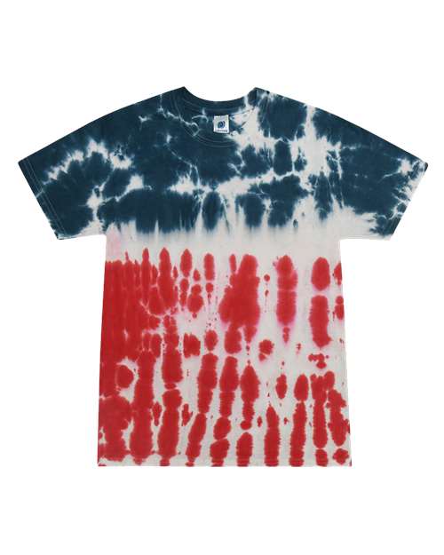 Colortone - Unisex Multi-Color Tie-Dyed T-Shirt - 1000
