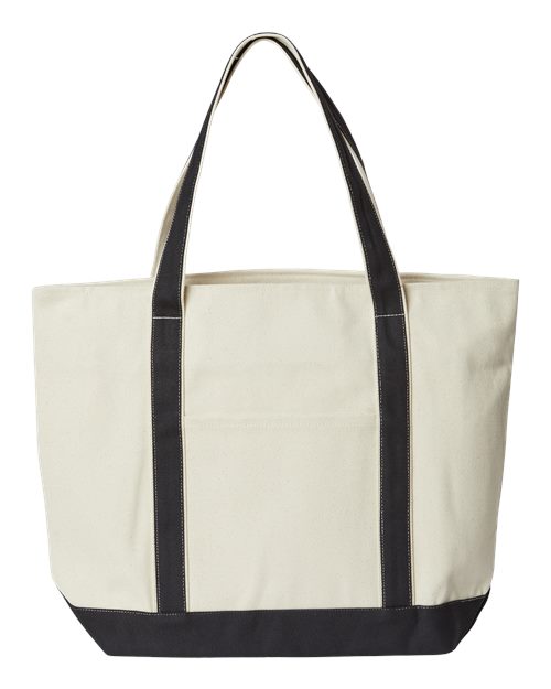 Liberty Bags - XL Zippered Cotton Canvas Resort Tote - 8873