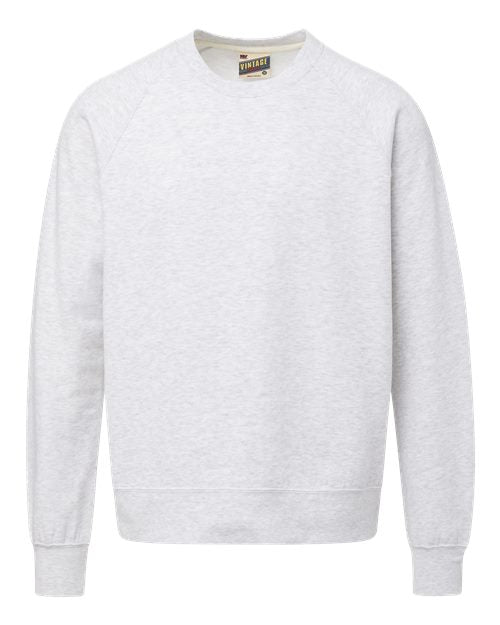 MV Sport - Unisex Vintage Fleece Raglan Crewneck Sweatshirt - 17116