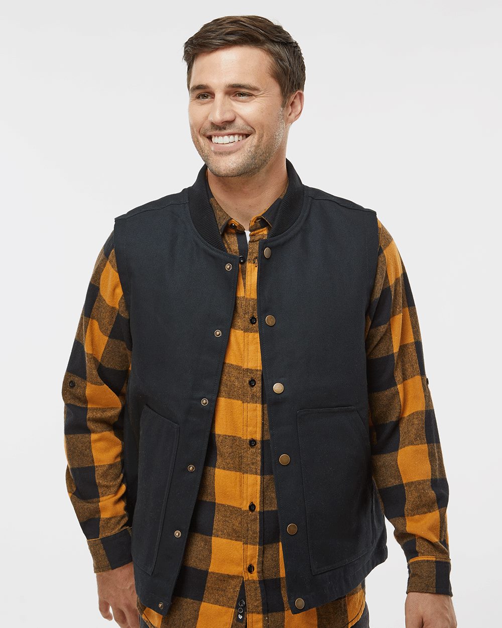 Independent Trading Co. - Chaleco de trabajo de lona aislante para hombre - EXP560V