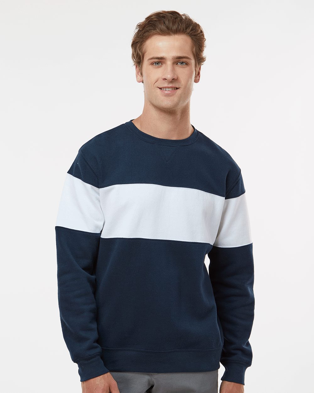 J. America - Sudadera unisex de polar con cuello redondo - 8646