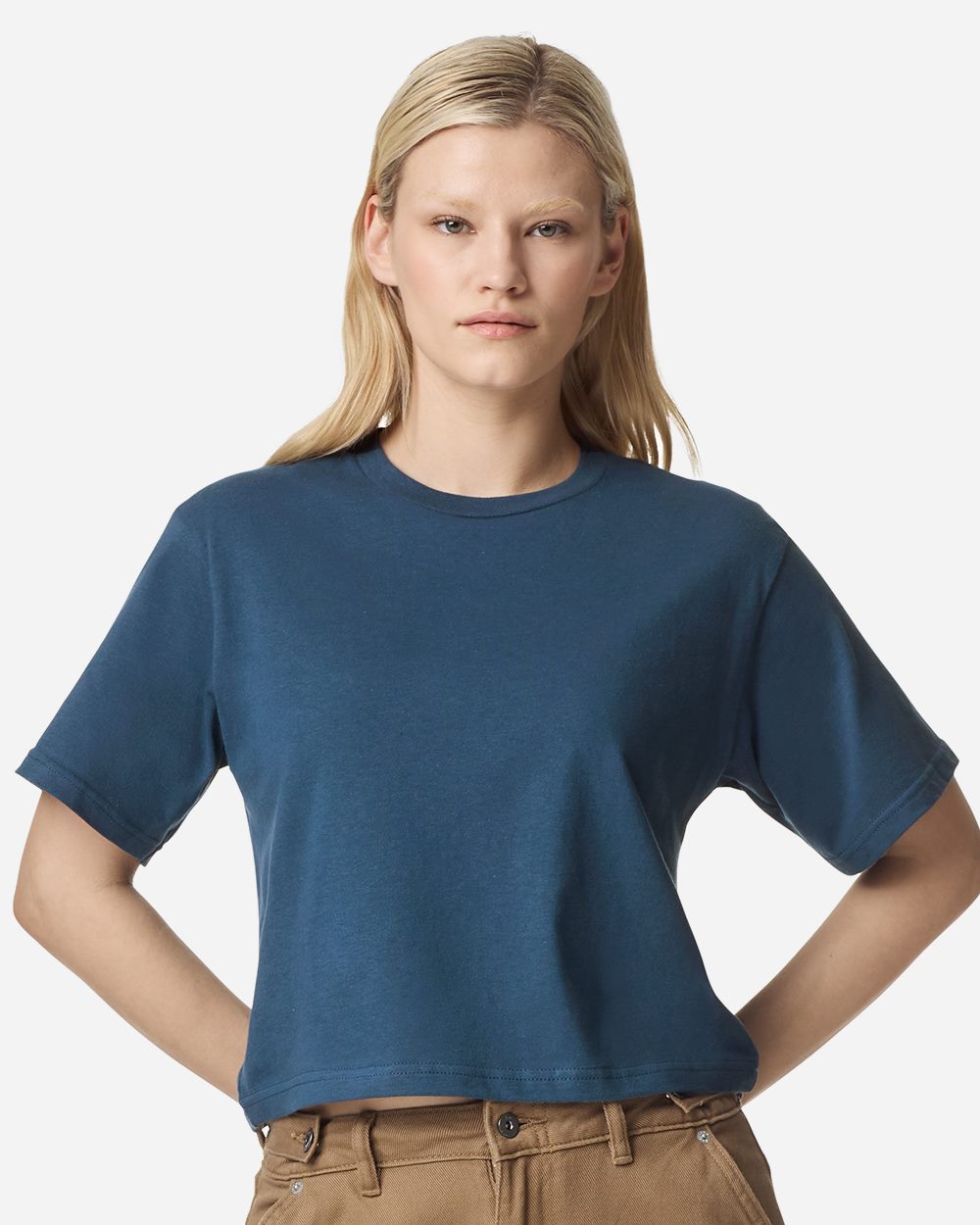 American Apparel - Camiseta de punto fino para mujer - 102