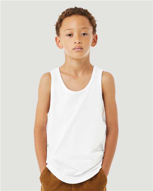 BELLA + CANVAS - Camiseta de tirantes juvenil Heather CVC - 3480YCVC