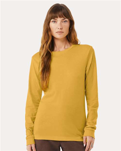 BELLA + CANVAS - Camiseta de manga larga jaspeada CVC - 3501CVC