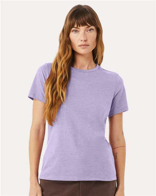 BELLA + CANVAS - Camiseta de corte relajado para mujer con tejido CVC jaspeado - 6400CVC