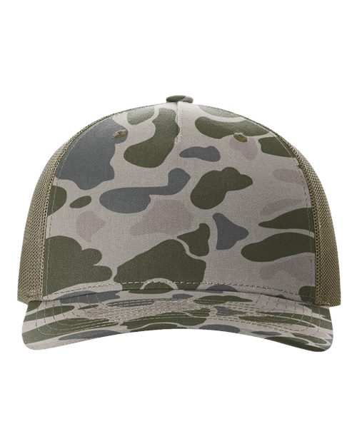 Richardson - Gorra de camionero estampada de cinco paneles - 112PFP