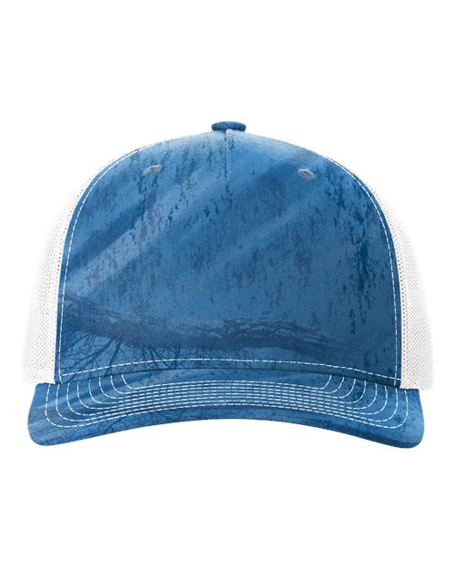 Richardson - Gorra de camionero estampada de cinco paneles - 112PFP