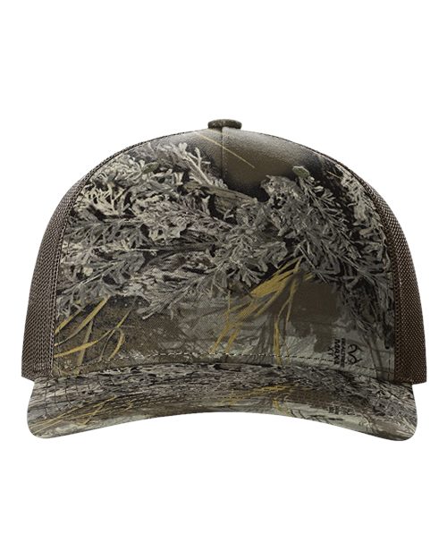 Richardson - Gorra de camionero estampada de cinco paneles - 112PFP