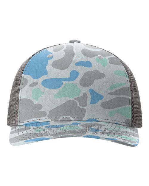 Richardson - Gorra de camionero estampada de cinco paneles - 112PFP