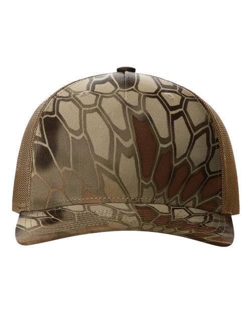 Richardson - Gorra de camionero estampada de cinco paneles - 112PFP