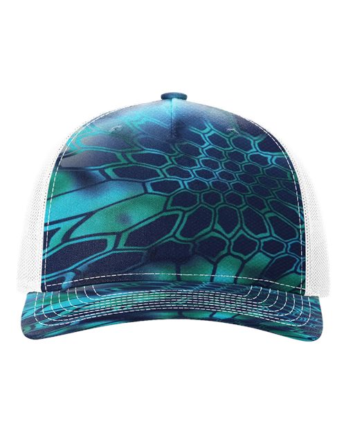 Richardson - Gorra de camionero estampada de cinco paneles - 112PFP