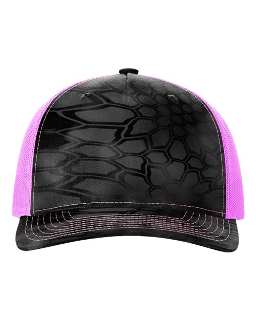 Richardson - Gorra de camionero estampada de cinco paneles - 112PFP