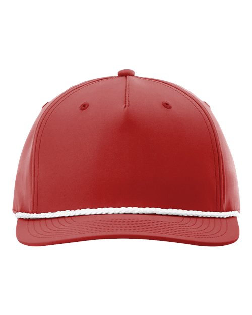 Richardson - Gorra clásica de cinco paneles con diseño de cuerda - 258