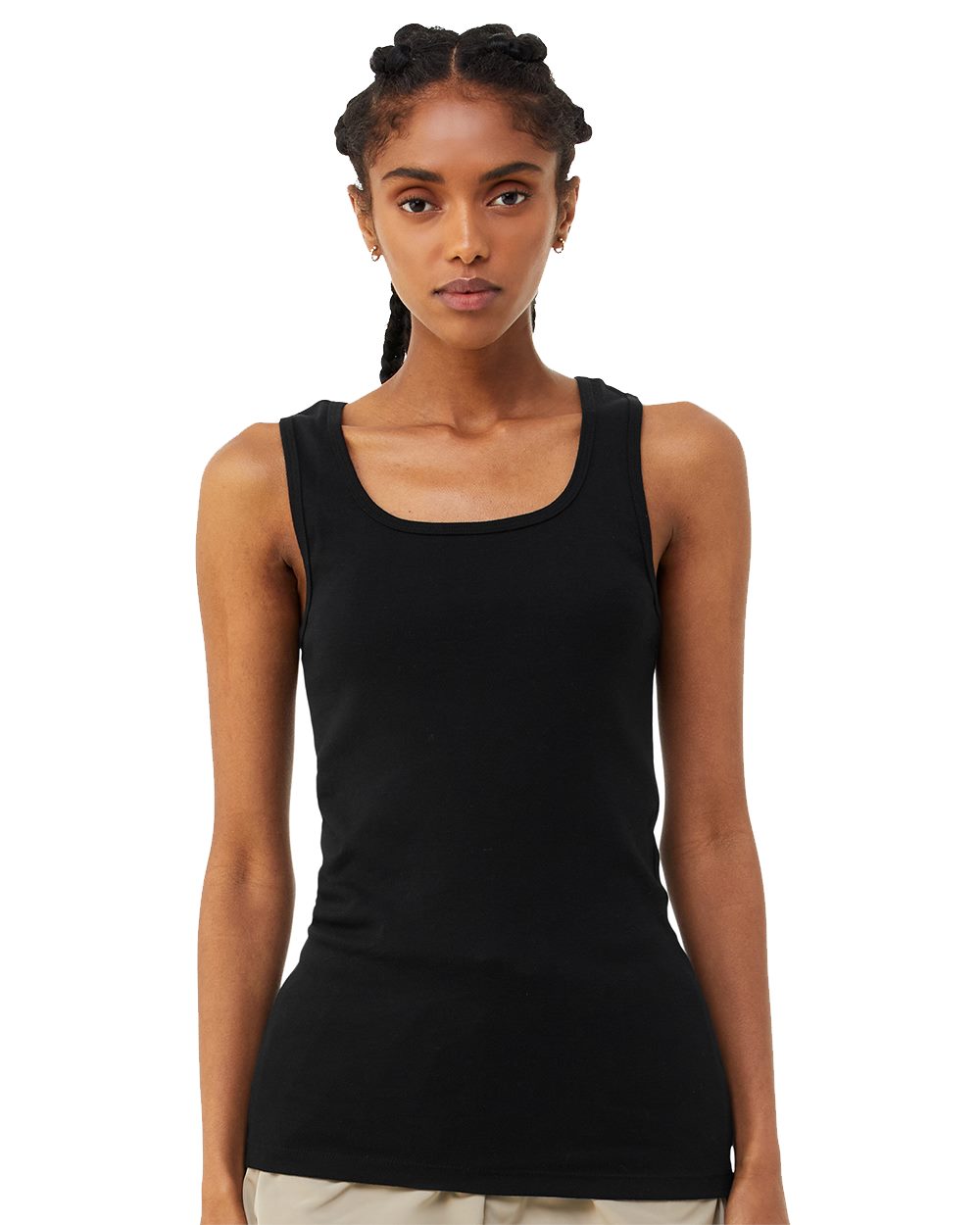 BELLA + CANVAS - Camiseta de tirantes de microcanalé para mujer - 1081