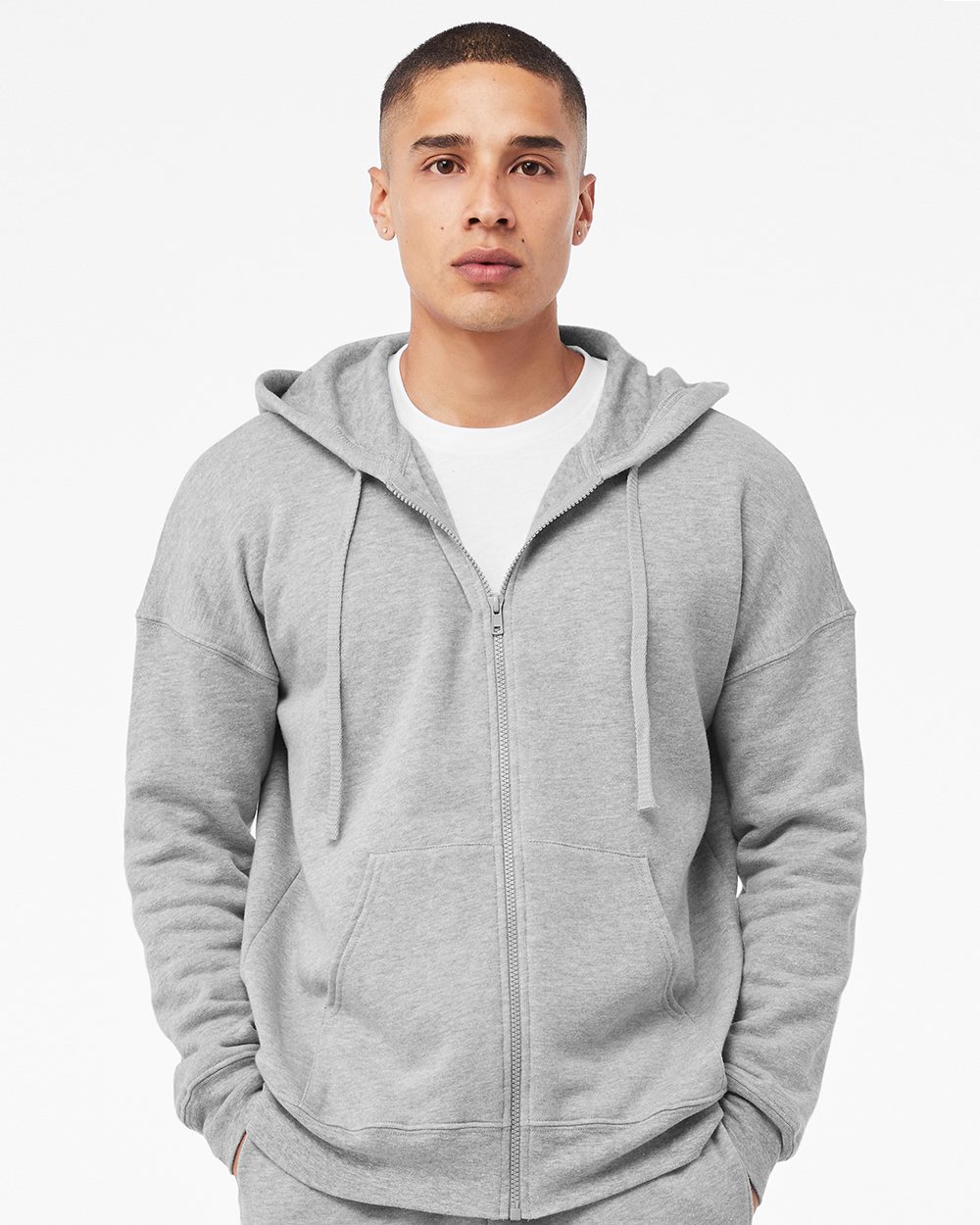 BELLA + CANVAS - Unisex Sponge Fleece DTM Full-Zip Hoodie Sweatshirt - 3759