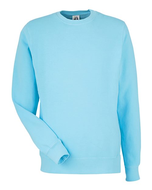 J. America - Unisex Pigment-Dyed Fleece Crewneck Sweatshirt - 8731