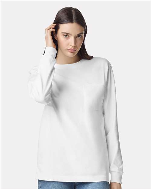 American Apparel - Unisex Super Heavyweight Long Sleeve Pocket Tee - 9410