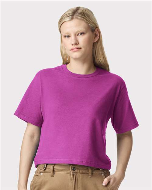 American Apparel - Women's Fine Jersey Mid-Length Boxy Tee - 102