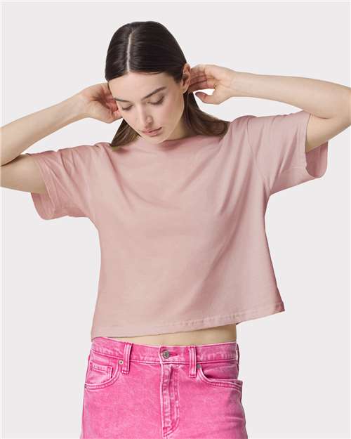 American Apparel - Women's Fine Jersey Mid-Length Boxy Tee - 102