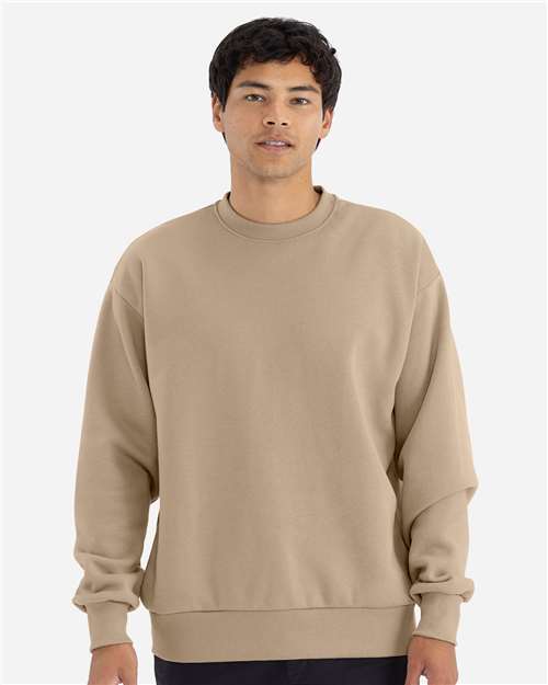 Next Level - Sudadera unisex de cuello redondo y peso pesado - 9007