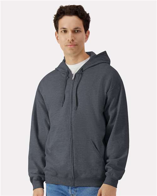 Gildan - Sudadera unisex con capucha y cremallera completa Softstyle® - SF600