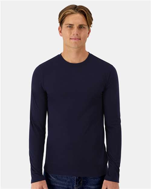 Hanes - Camiseta unisex de manga larga Cool DRI® Cotton Touch - 484L