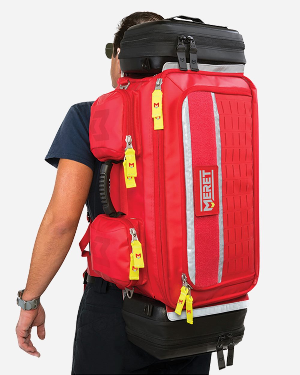 MERET - OMNI™ PRO X Red EMS Medical Convertible Backpack Bag - M8101F