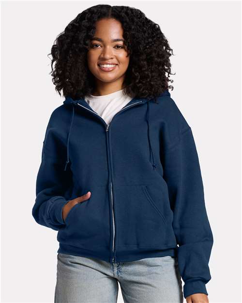JERZEES - Unisex Rugged Full-Zip Hooded Sweatshirt - Z12MR