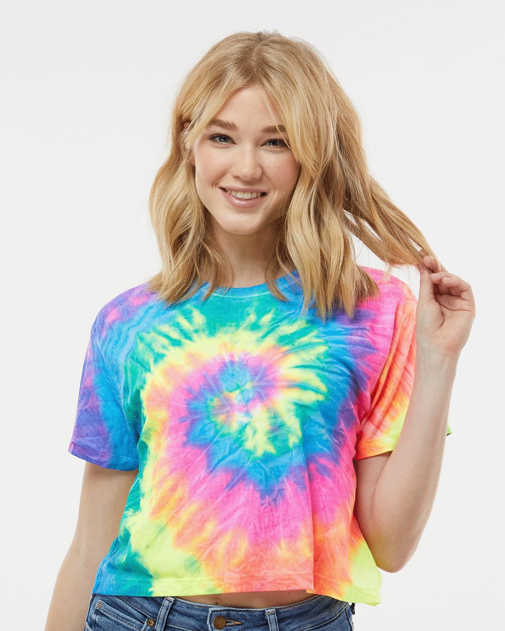 Colortone - Camiseta corta teñida para mujer - 1050