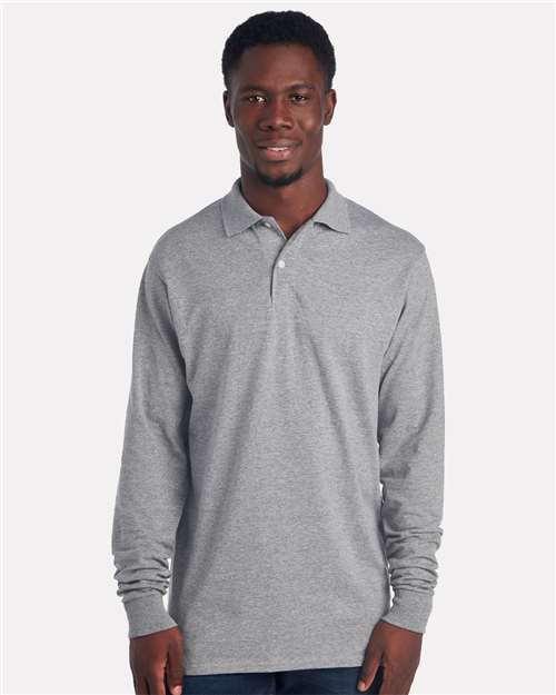 JERZEES - Men's Dri-Power® Long Sleeve Polo - 437LR