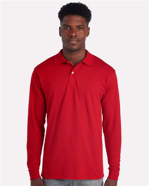 JERZEES - Men's Dri-Power® Long Sleeve Polo - 437LR