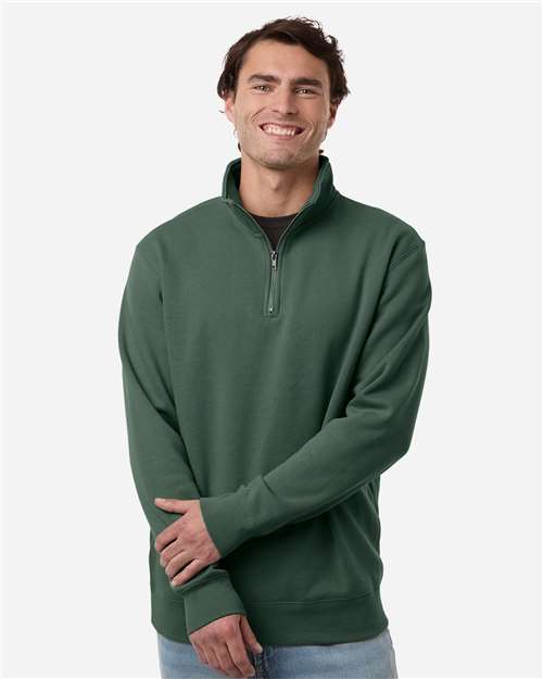 Independent Trading Co. - Suéter unisex de peso medio con cremallera de un cuarto - SS4600QZ
