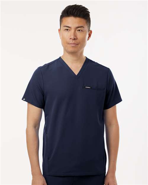Jaanuu - Men's Platt 3-Pocket Scrub V-Neck Top - M10002
