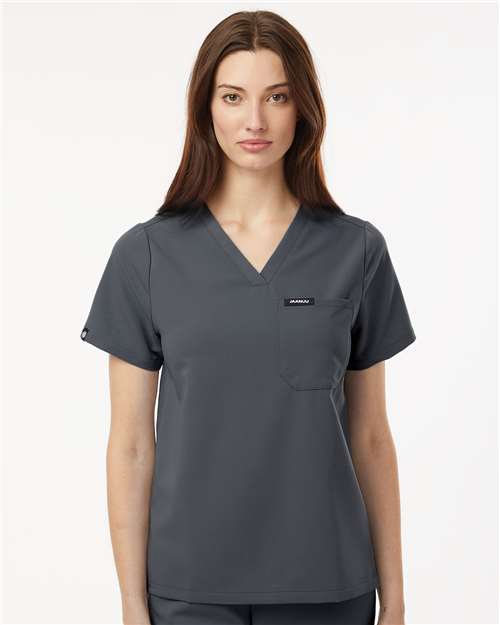 Jaanuu - Women's Rhena Essential 1-Pocket Scrub V-Neck Top - W10001