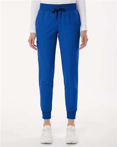 Jaanuu - Women's Petite Sizes Silex Knit-Waist Scrub Joggers - W20003P