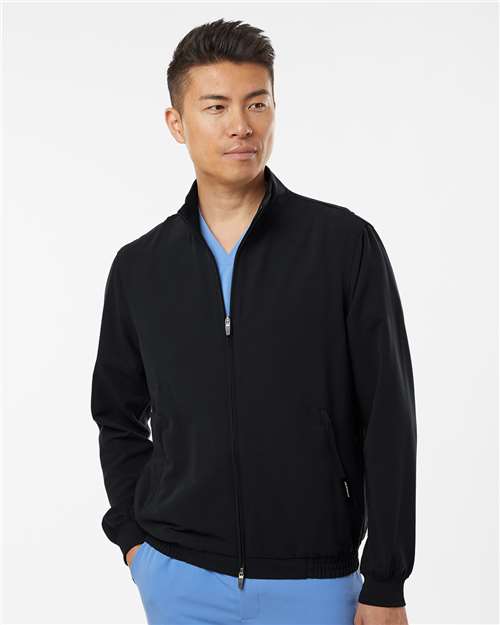 Jaanuu - Men's Wolfe Everyday Full-Zip 6-Pocket Scrub Jacket - M60001