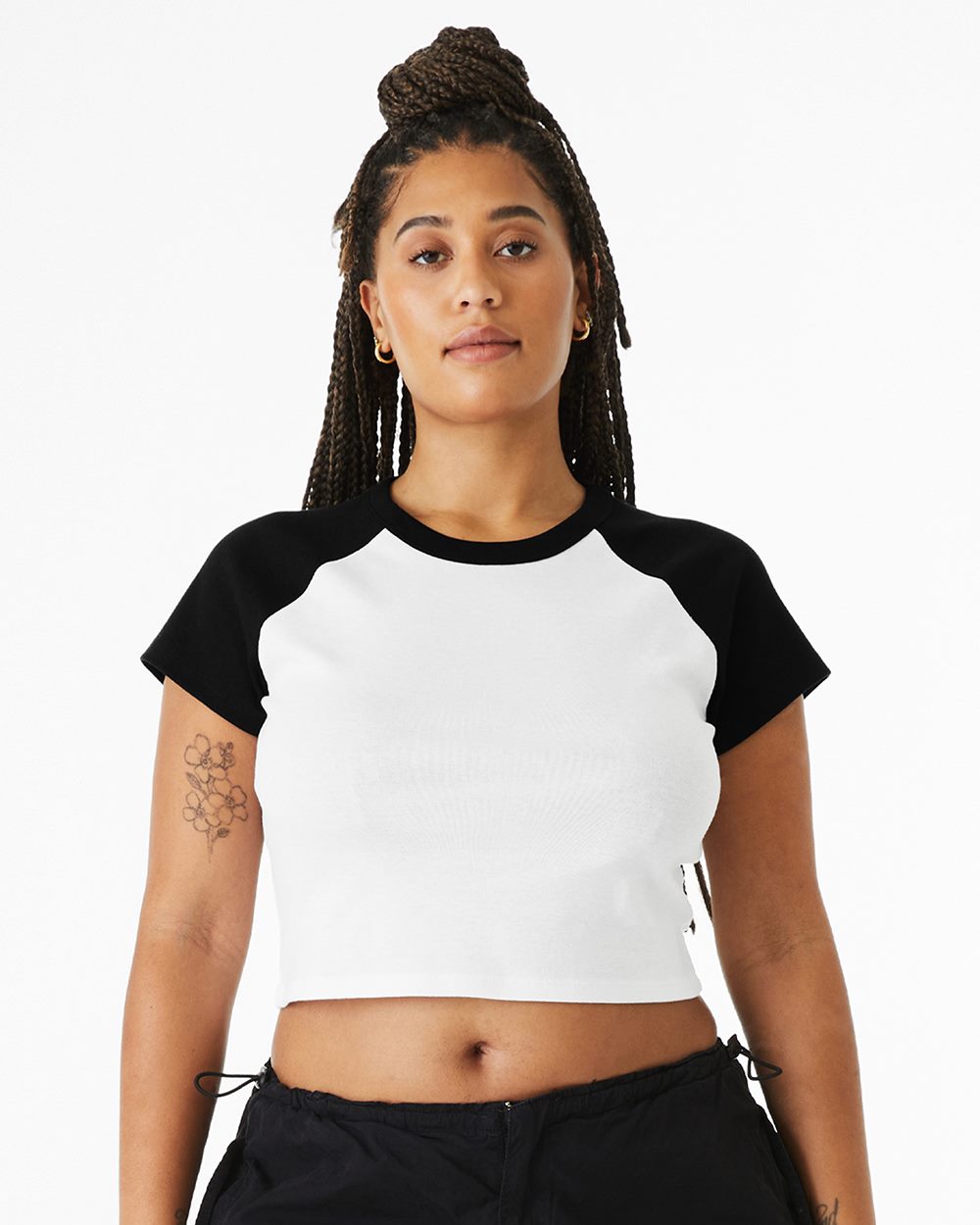 BELLA + CANVAS - Women's Micro Rib Raglan Baby Tee - 1201
