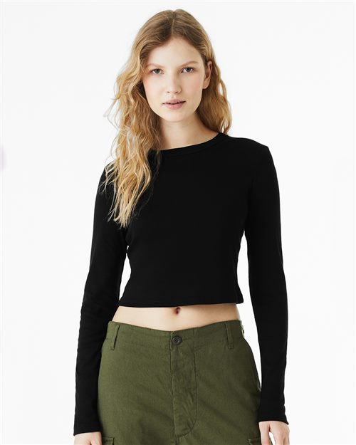 BELLA + CANVAS - Camiseta de manga larga con microcanalé para bebé - 1501
